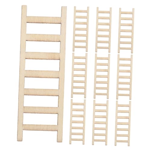 VILLCASE 100 Stück Miniatur Holzleitern für Diy Bastelprojekte Dekorative Möbelornamente für Mikrolandschaften und Puppenhäuser VILLCASE 100 Stück Miniatur Holzleitern für Diy Bastelprojekte Dekorative Möbelornamente für Mikrolandschaften und Puppenhäuser von VILLCASE