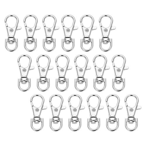 VILLCASE 100 Stück Multifunktionale Drehkarabiner mit Lobster Claw Verschluss für Diy Schlüsselanhänger Schmuckherstellung und Lanyard Zubehör von VILLCASE