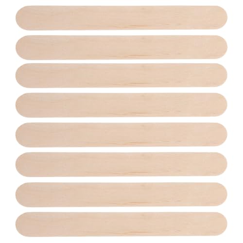 VILLCASE 100 Stück Naturholz Bastelstäbchen für DIY Projekte Unbehandelte Holzsticks für Kreative Designs für Schule Partys und Freizeitaktivitäten von VILLCASE