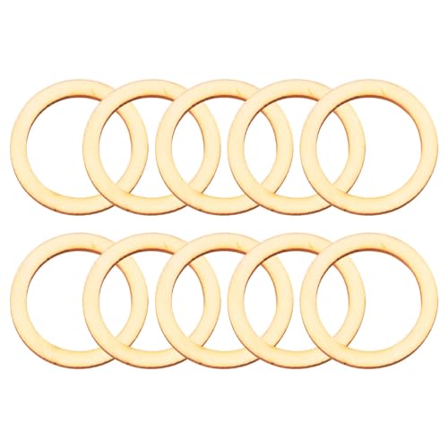VILLCASE 100 Stück Ringe aus Holz – Deko-Kreise aus Naturholz 4 cm – Ringe aus Naturholz – Ring aus Holz, Makramee, runde Teile, Miniaturen, für Handwerk, Blumendekoration und DIY-Projekte VILLCASE 100 Stück Ringe aus Holz – Deko-Kreise aus Naturholz 4 cm – Ringe aus Naturholz – Ring aus Holz, Makramee, runde Teile, Miniaturen, für Handwerk, Blumendekoration und DIY-Projekte von VILLCASE