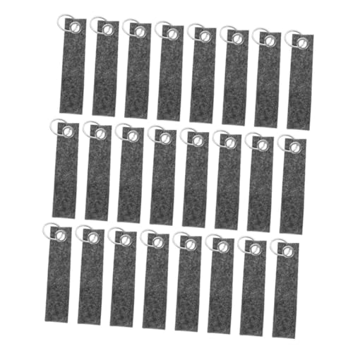 VILLCASE 100 Stück Schlüsselanhänger Aus Filz Schlüsselanhänger Selber Machen Schlüsselanhänger Basteln Handtasche Tasche Vintage -schlüsselbund Diy Keychain Kit Gefühlt Grey von VILLCASE