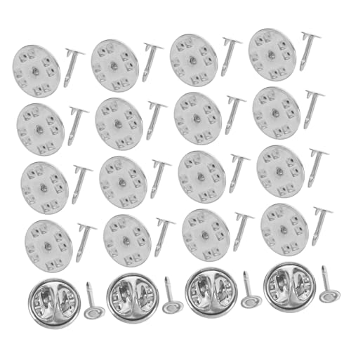 VILLCASE 100 Stück Schmetterlingshutschnalle sichere Pin-Rückseiten Pin-Abzeichen Rückseiten Rückseite der Reversnadel Rückseiten Stiftkappenhalter Schmetterlings-Emaille-Pin Kupfer Silver VILLCASE 100 Stück Schmetterlingshutschnalle sichere Pin-Rückseiten Pin-Abzeichen Rückseiten Rückseite der Reversnadel Rückseiten Stiftkappenhalter Schmetterlings-Emaille-Pin Kupfer Silver von VILLCASE