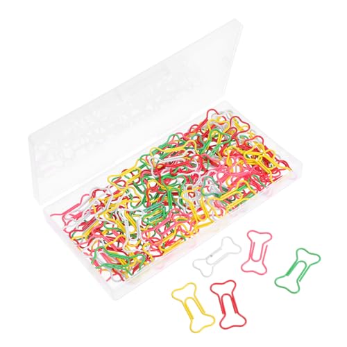 VILLCASE 100 Stück Teiliges Bunte Büroklammern in Knochenform aus Metall Kreative Lesezeichen Clips für Büro Schule und Projekte Farbenfrohe Seitenhalter zur Dokumentenorganisation VILLCASE 100 Stück Teiliges Bunte Büroklammern in Knochenform aus Metall Kreative Lesezeichen Clips für Büro Schule und Projekte Farbenfrohe Seitenhalter zur Dokumentenorganisation von VILLCASE
