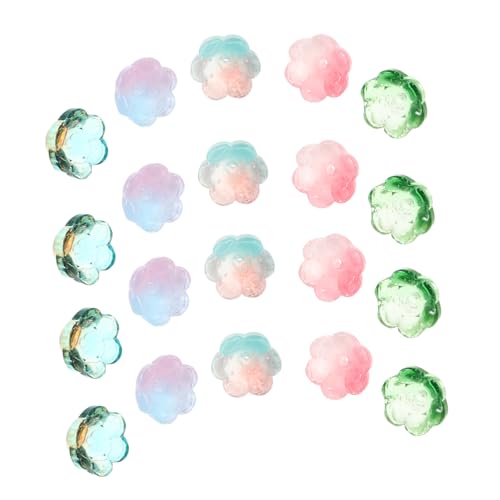 VILLCASE 100 Stück Teiliges Bunte Glasperlen Glockenblumen in Farbverlauf Langlebige DIY Perlen für Handgefertigten Schmuck Symbolische Lilienmotive für Armbänder Halsketten Ohrringe VILLCASE 100 Stück Teiliges Bunte Glasperlen Glockenblumen in Farbverlauf Langlebige DIY Perlen für Handgefertigten Schmuck Symbolische Lilienmotive für Armbänder Halsketten Ohrringe von VILLCASE