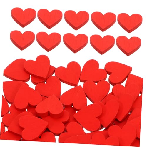 VILLCASE 100 Stück Teiliges Rote Holzherzen Valentinstag Deko mit Feiner Verzierung Romantische Tischdekoration für Zuhause Kreative DIY Holzornamente VILLCASE 100 Stück Teiliges Rote Holzherzen Valentinstag Deko mit Feiner Verzierung Romantische Tischdekoration für Zuhause Kreative DIY Holzornamente von VILLCASE