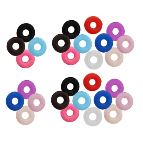 VILLCASE 100 Stück Teiliges Stopperringe Rutschfestem Gummi Vielseitige Schmuckmaterialien für DIY Armband und Halsketten Langlebige Fixierungsringe Farben zum Sicheren Befestigen von VILLCASE 100 Stück Teiliges Stopperringe Rutschfestem Gummi Vielseitige Schmuckmaterialien für DIY Armband und Halsketten Langlebige Fixierungsringe Farben zum Sicheren Befestigen von von VILLCASE