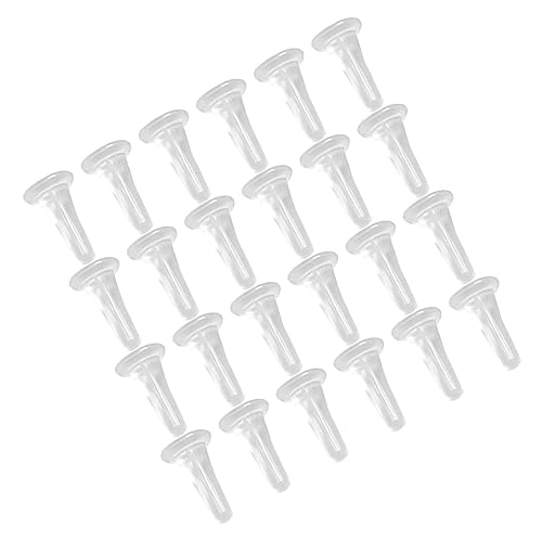VILLCASE 100 Stück Teiliges Transparente Ohrstecker Verschlüsse Weichem Kunststoff Allergiefreie Rutschfeste Ohrring Stopper für Sicheren Halt Geeignet für Ohrstecker für Schmuckherstellung von VILLCASE