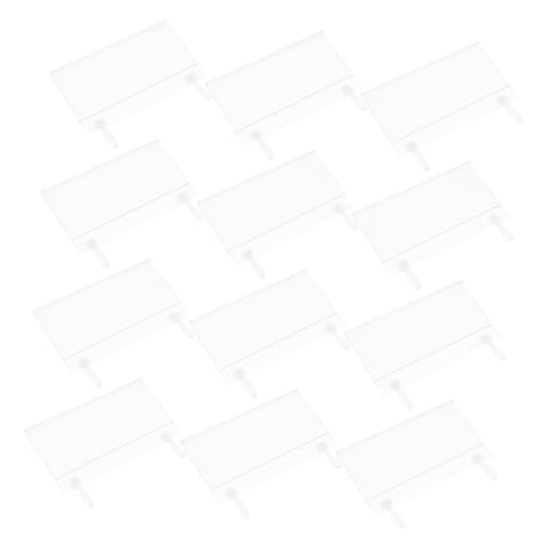 VILLCASE 100 Stück Transparente PVC Label Holder mit Doppel-ohr-haken Stabiler Kunststoff Sicherer Drahtregal-halter für Preisschilder Vielseitig für Warenkorb Drahtregale im Einzelhandel VILLCASE 100 Stück Transparente PVC Label Holder mit Doppel-ohr-haken Stabiler Kunststoff Sicherer Drahtregal-halter für Preisschilder Vielseitig für Warenkorb Drahtregale im Einzelhandel von VILLCASE