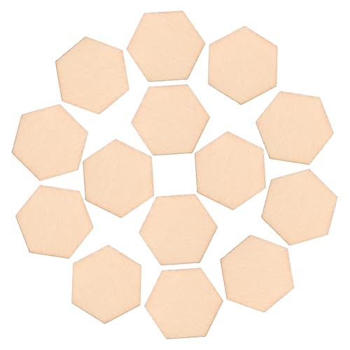 VILLCASE 100 Stück Unlackierte Sechseckige Holzstücke Diy Holzteile für Bastelarbeiten Wanddekoration Coaster und Kreative Projekte Naturholz Beige VILLCASE 100 Stück Unlackierte Sechseckige Holzstücke Diy Holzteile für Bastelarbeiten Wanddekoration Coaster und Kreative Projekte Naturholz Beige von VILLCASE