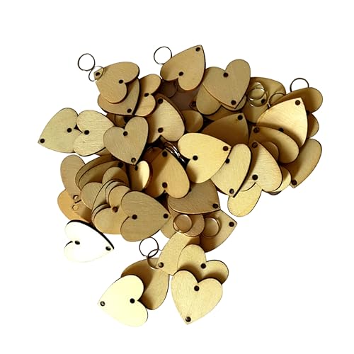 VILLCASE 100Stücke Herzförmige Holzscheiben Mit Eisenringen Set Für Hängenden Holzkalender DIY Dekoration Erinnerungsplakette Wohnaccessoires Bastelbedarf VILLCASE 100Stücke Herzförmige Holzscheiben Mit Eisenringen Set Für Hängenden Holzkalender DIY Dekoration Erinnerungsplakette Wohnaccessoires Bastelbedarf von VILLCASE