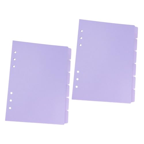 VILLCASE 12 Blatt Ringbuch Trennblätter mit Tabs Praktische Seitenindex Trenner für Notizbücher und Planer zur Büroorganisation von VILLCASE