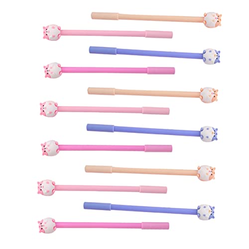 VILLCASE 12 Stück 1 Satz Niedlicher Hamster stift Hamster-Gelstifte Hamster Briefpapier Kugelschreiber mit Hamster-Design Schreibwaren für den Schulbedarf komfortable Gelschreiber Plastik von VILLCASE