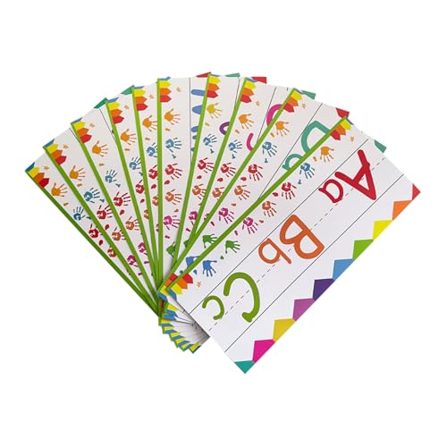 VILLCASE 12 Stück Alphabet Zahlen Wandkunst Kindergarten Wand Alphabet Zahlen Wanddekoration Abc Karteikarten Buchstaben Und Karteikarten Vorschul Pinnwand Abc von VILLCASE