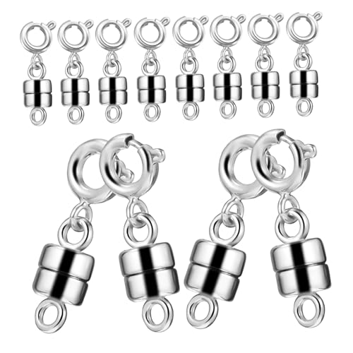 VILLCASE 12 Stück Magnetische Schmuckverschlüsse Robuste und Magnetverschlüsse für und Armbänder für Schmuckherstellung und Reparatur und Praktisch von VILLCASE