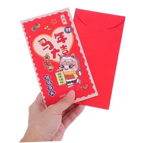 VILLCASE 12 Stück Teiliges Chinesische Glücksgeldumschläge Pferde motiv Frühlingsfest Rote Briefumschläge für Neujahr Familienfeiern Firmenveranstaltungen Tradition und Stil VILLCASE 12 Stück Teiliges Chinesische Glücksgeldumschläge Pferde motiv Frühlingsfest Rote Briefumschläge für Neujahr Familienfeiern Firmenveranstaltungen Tradition und Stil von VILLCASE