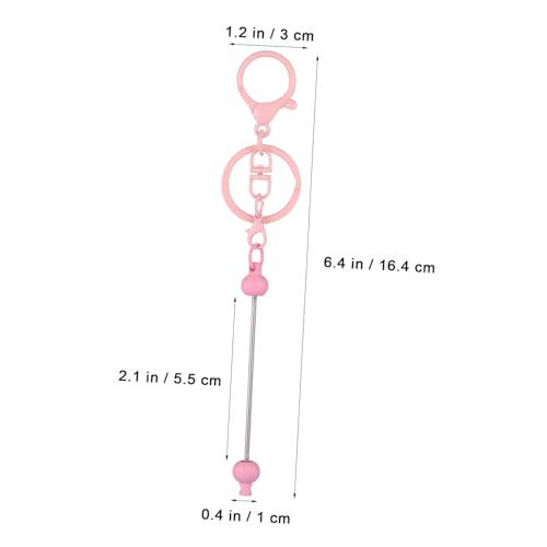VILLCASE 12 Stück Teiliges Metall Kunststoff-perlen-lobster-verschluss Schlüsselanhänger zum Selbermachen Vielseitige Beadable Keychain Bars in Farben für DIY Schlüsselringe und VILLCASE 12 Stück Teiliges Metall Kunststoff-perlen-lobster-verschluss Schlüsselanhänger zum Selbermachen Vielseitige Beadable Keychain Bars in Farben für DIY Schlüsselringe und von VILLCASE