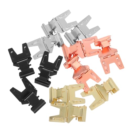 VILLCASE 12 Stück Teiliges Metall Preisschildhalter aus Edelstahl Drehbare Clips für Flexible Warenpräsentation für Bäckerei Lebensmittelregale Körbe und Verkaufstheken von VILLCASE