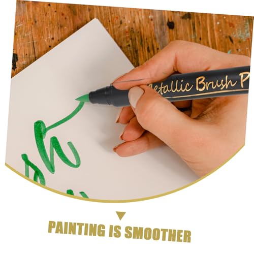 VILLCASE 12 Stück Teiliges Metallic Marker mit Weicher Spitze Wasserbasierte Umweltfreundliche Graffiti Signierstifte Vielseitig für Künstler Schüler und Kreative Projekte VILLCASE 12 Stück Teiliges Metallic Marker mit Weicher Spitze Wasserbasierte Umweltfreundliche Graffiti Signierstifte Vielseitig für Künstler Schüler und Kreative Projekte von VILLCASE