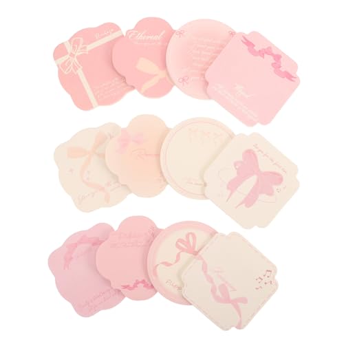 VILLCASE 12 Stück Teiliges Selbstklebender Memo Pads mit Sauber Abreißbaren Blättern Rückstandslos Entfernbar Annotieren Planen und Organisieren für Schule Büro und Zuhause Kawaii Design von VILLCASE