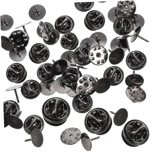 VILLCASE 120 Sätze Teiliges Schmetterlingskupplungs aus Kupfer Flachrundnadeln Sichere Pin Back Verschlüsse für Broschen Krawattennadeln Abzeichen DIY Schmuckzubehör Vielseitig für von VILLCASE