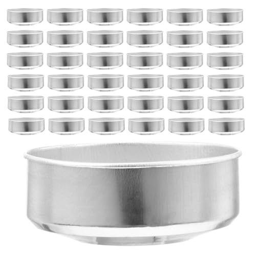 VILLCASE 120 Stück Aluminium Teelichthalter für Diy Kerzen Wiederverwendbare Kerzenbehälter Teelicht Aludosen zur Dekoration von Hochzeiten und Festen VILLCASE 120 Stück Aluminium Teelichthalter für Diy Kerzen Wiederverwendbare Kerzenbehälter Teelicht Aludosen zur Dekoration von Hochzeiten und Festen von VILLCASE