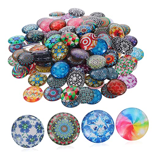 VILLCASE 120 Stück Gemischte Runde Cabochons Diy Schmuckzubehör für Ohrringe und Schlüsselanhänger Verschiedenen Farben für Kreative Bastelprojekte VILLCASE 120 Stück Gemischte Runde Cabochons Diy Schmuckzubehör für Ohrringe und Schlüsselanhänger Verschiedenen Farben für Kreative Bastelprojekte von VILLCASE