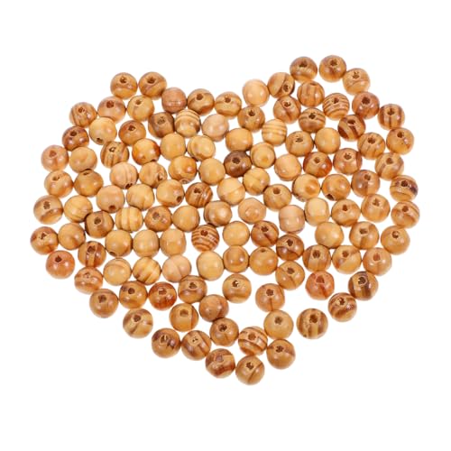 VILLCASE 120 Stück Runde Spacer Beads für Diy Bastelmaterial für Schmuckherstellung Armbänder und für Landhausdekoration und Kreative Projekte von VILLCASE