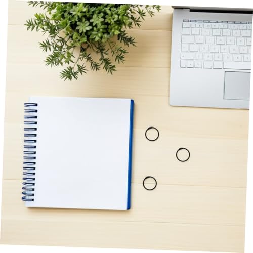 VILLCASE 120 Stück ringbindung schnellhefter Kleine Metallringe buchbinderinge verbindungsringe Black von VILLCASE