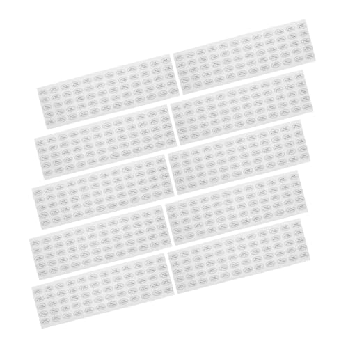 VILLCASE 1200 Stück China Etiketten Ovale Aufkleber Blanko Etiketten Für Lebensmittelverpackungen Zur Lebensmittelaufbewahrung Ovale Für Drucker Blanke von VILLCASE
