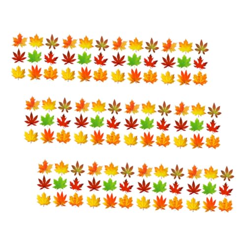 VILLCASE 135 Stück Ahornblatt Papierschnitt Herbst Deko für Thanksgiving Feiern Kreative Raumgestaltung im Klassenzimmer Festliche Bastelarbeiten und Erntedankfestverschönerungen von VILLCASE