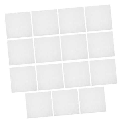 VILLCASE 15 Blatt Leere Schablonenschnitte bastelmaterial durchsichtige Plastikfolie quadratische leere Schablonenvorlage schablonen aus kunststoff leeres Schablonenpapier das Haustier Weiß von VILLCASE