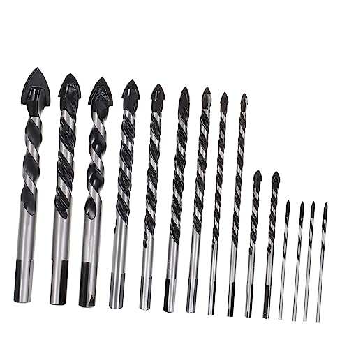 VILLCASE 15 Stück Multifunktionales Bohrbitset Hartmetall Ziegel Wolframcarbid Bohrer für Fliesen Mauerwerksstücke Steinbohrer für Beton Bohrer für Stein Stahl VILLCASE 15 Stück Multifunktionales Bohrbitset Hartmetall Ziegel Wolframcarbid Bohrer für Fliesen Mauerwerksstücke Steinbohrer für Beton Bohrer für Stein Stahl von VILLCASE