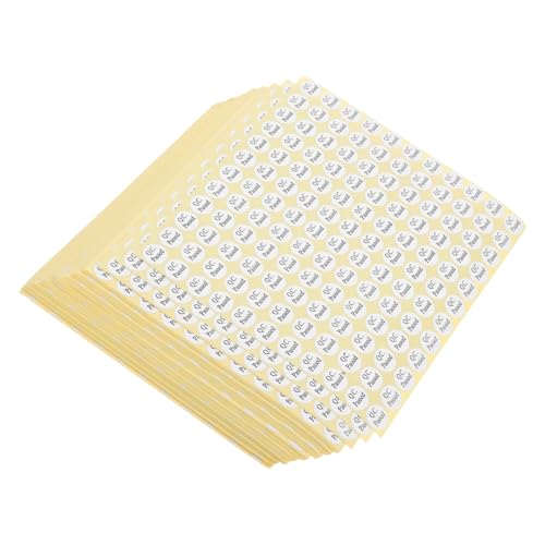 VILLCASE 150 Blatt Pass das Inspektionsetikett Kreisetiketten qc übergebene Tags Klebeetiketten Etikettenaufkleber bestanden qc-Aufkleber Aufkleber aus beschichtetem Papier Weiß von VILLCASE