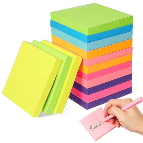 VILLCASE 16 Blöcke Farbige Haftnotizen, 7,2x7,2cm, 8 Farben, Selbstklebende Klebezettel für Büro Zuhause Schule Sitzung VILLCASE 16 Blöcke Farbige Haftnotizen, 7,2x7,2cm, 8 Farben, Selbstklebende Klebezettel für Büro Zuhause Schule Sitzung von VILLCASE