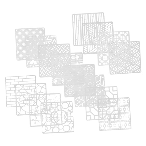 VILLCASE 16Stücke Geometrische Malerei Schablonen Hohlmalerei Vorlagen Kunststoff Wiederverwendbare DIY Schablonen Für Malprojekte VILLCASE 16Stücke Geometrische Malerei Schablonen Hohlmalerei Vorlagen Kunststoff Wiederverwendbare DIY Schablonen Für Malprojekte von VILLCASE