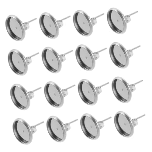 VILLCASE 180 Stück Edelstahl Ohrstecker Rohlinge Runde Flache Cabochon Fassung Basis DIY Schmuckherstellung Leicht Langlebig Rostfrei Elegantes Design Für Selber Machen VILLCASE 180 Stück Edelstahl Ohrstecker Rohlinge Runde Flache Cabochon Fassung Basis DIY Schmuckherstellung Leicht Langlebig Rostfrei Elegantes Design Für Selber Machen von VILLCASE