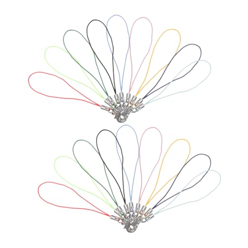 VILLCASE 180 Stück Teiliges Bunte Lobster-verschluss Handyanhänger Armbänder Strapazierfähige DIY Schmuckzubehör für Handys Schlüsselanhänger Bastelprojekte Vielseitige Farbauswahl Leicht von VILLCASE