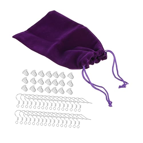 VILLCASE 1Satz Hypoallergene Ohrringhaken Mit Aufbewahrungsbeutel DIY Schmuckherstellung Und Ohrringdesign Für Frauen VILLCASE 1Satz Hypoallergene Ohrringhaken Mit Aufbewahrungsbeutel DIY Schmuckherstellung Und Ohrringdesign Für Frauen von VILLCASE