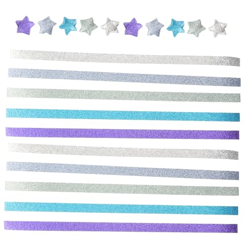 VILLCASE 1Satz Origami Papier mit Glitzerstreifen Vorgeschnittene Sternpapierstreifen Gradient für DIY Projekte und Festliche Dekorationen VILLCASE 1Satz Origami Papier mit Glitzerstreifen Vorgeschnittene Sternpapierstreifen Gradient für DIY Projekte und Festliche Dekorationen von VILLCASE