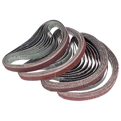 VILLCASE 1Satz Schleifgürtel Körnung Aluminiumoxid Für Polieranwendungen von VILLCASE