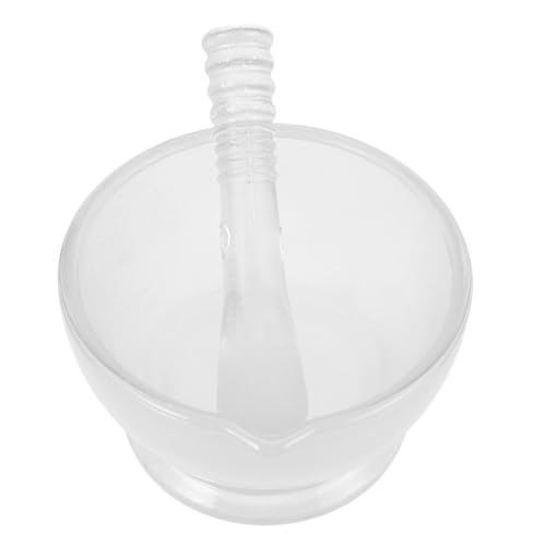 VILLCASE 1Satz Stößel Set mit Schüssel Ergonomisches Design Bruchsicher für Labor Hochwertige Mahlschüssel für Gewürze und Zutaten von VILLCASE