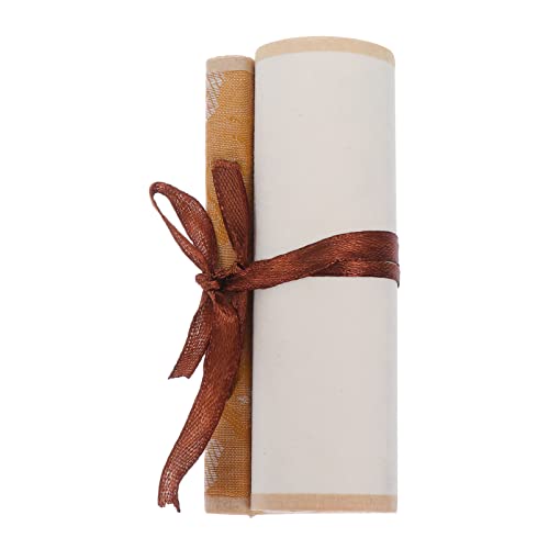 VILLCASE 1stk Reispapierrolle Federkiel Bemalte Schriftrolle Leere Schriftrolle Poster Papier Leere Kunstwandrolle Kleine Schriftrollen Kalligraphiepapier Kunst-wandrolle Weiß Reis Papier von VILLCASE
