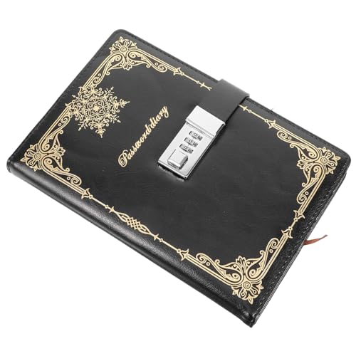VILLCASE 1stück Vintage Pu Notizbuch Mit Code-lock Europäischer Stil Schwarz Für Notizen Schützt Ihre Erinnerungen Und VILLCASE 1stück Vintage Pu Notizbuch Mit Code-lock Europäischer Stil Schwarz Für Notizen Schützt Ihre Erinnerungen Und von VILLCASE