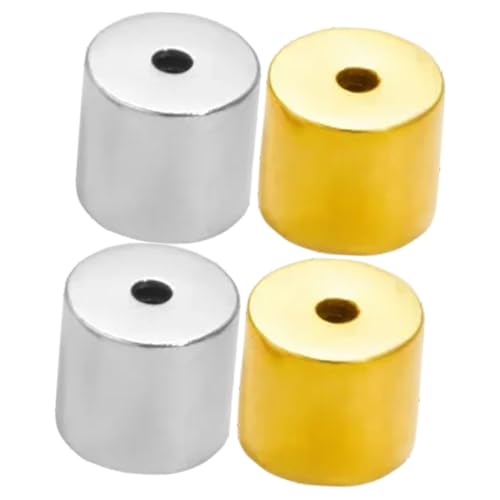 VILLCASE 2 Paare Metall Ohrstecker Verschluss Schraubverschluss Ohrring Rückseiten Sicherer Halt Verhindert Verlust Ersatz für Damen Ohrstecker Teilig Stahl und Goldfarben von VILLCASE