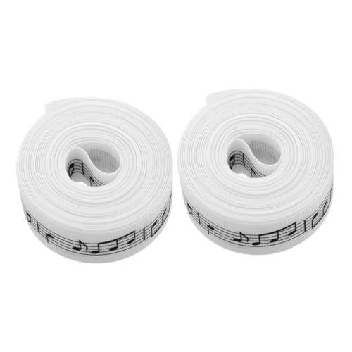 VILLCASE 2 Rollen Musikalisches Notenband Dekoratives Geschenkband für Geschenkverpackungen Blumensträuße und Bastelarbeiten Yards Breit VILLCASE 2 Rollen Musikalisches Notenband Dekoratives Geschenkband für Geschenkverpackungen Blumensträuße und Bastelarbeiten Yards Breit von VILLCASE