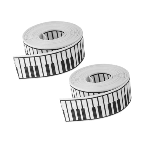 VILLCASE 2 Rollen Musikhandwerksband Straußbänder Verpackungsband Geschenkband Diy-band Basteln Bauernband Partydekoration Zum Thema Musik Musterband Breites Band Musikband Polyester VILLCASE 2 Rollen Musikhandwerksband Straußbänder Verpackungsband Geschenkband Diy-band Basteln Bauernband Partydekoration Zum Thema Musik Musterband Breites Band Musikband Polyester von VILLCASE