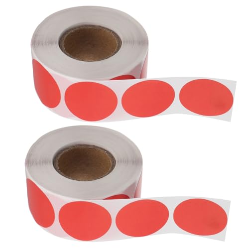 VILLCASE 2 Rollen Rote Selbstklebende Etiketten Blanko Aufkleber für Lebensmittelbehälter Wiederverwendbare Beschriftungsaufkleber für Küche und Diy Projekte VILLCASE 2 Rollen Rote Selbstklebende Etiketten Blanko Aufkleber für Lebensmittelbehälter Wiederverwendbare Beschriftungsaufkleber für Küche und Diy Projekte von VILLCASE