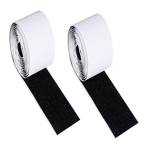 VILLCASE 2 Rollen Teiliges Selbstklebendes Klettband für Gitarren Effektpedale Stark Haftender Hook And Loop Fastener Praktisches Befestigungszubehör für Gitarren und Effektgeräte von VILLCASE