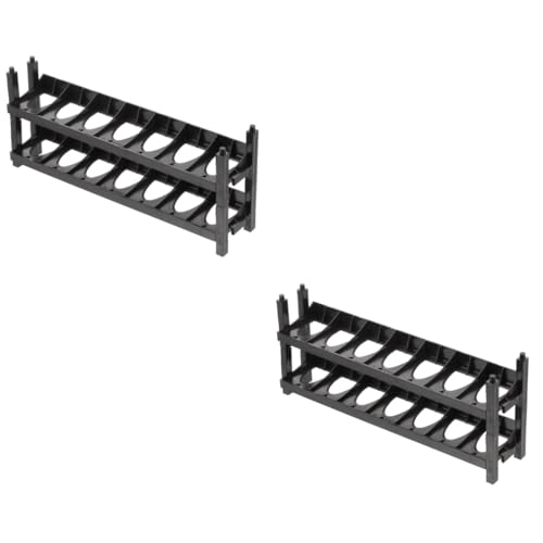 VILLCASE 2 Sätze Acrylfarben Organizer Regal Für Pigmentflaschen Und Platzsparend Für Künstler Und Diy Projekte 2 Stück * 2 von VILLCASE