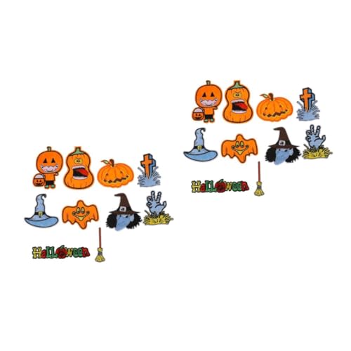 VILLCASE 2 Sätze Halloween Bestickter Stoffaufnäher Benutzerdefinierter Patch Flecken Mit Nähen Halloween Costume Halloween Kleidung Gestickte Aufnäher Applikationsaufnäher 10 Stück * 2 VILLCASE 2 Sätze Halloween Bestickter Stoffaufnäher Benutzerdefinierter Patch Flecken Mit Nähen Halloween Costume Halloween Kleidung Gestickte Aufnäher Applikationsaufnäher 10 Stück * 2 von VILLCASE
